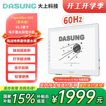 大上科技（DASUNG）10.3英寸墨水屏显示器 60Hz