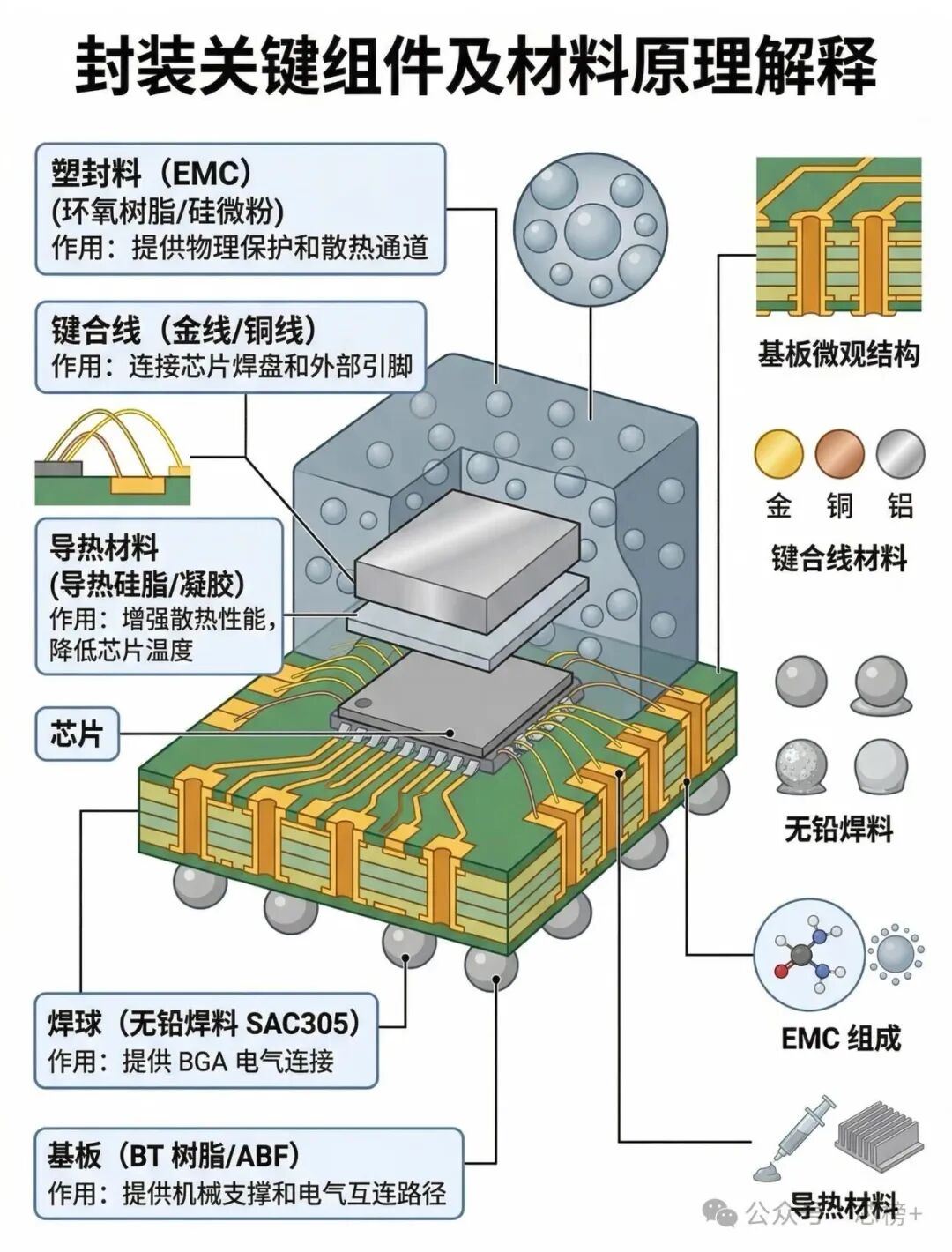 一图看懂芯片封装制程 