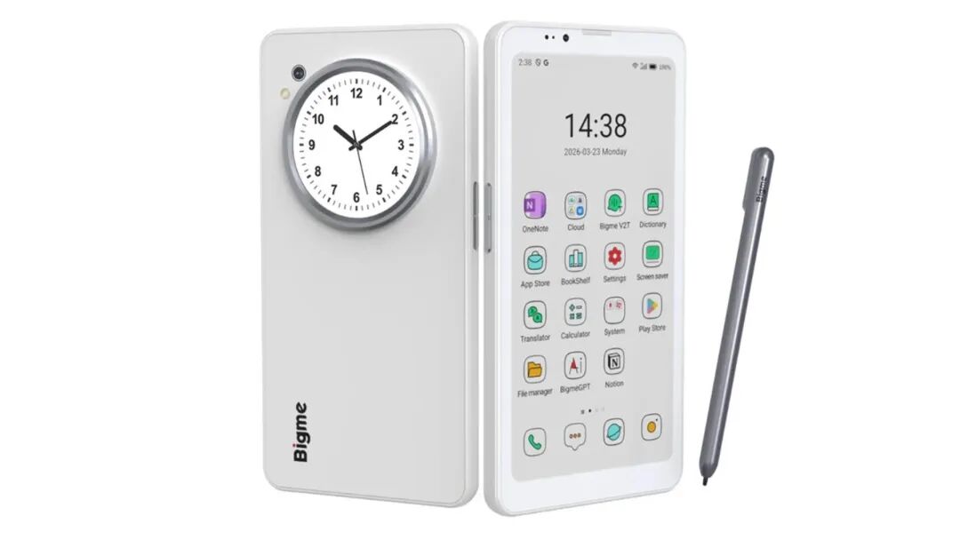 大我（Bigme）HiBreak Dual 正式发布：正面墨水屏 + 背部迷你副屏