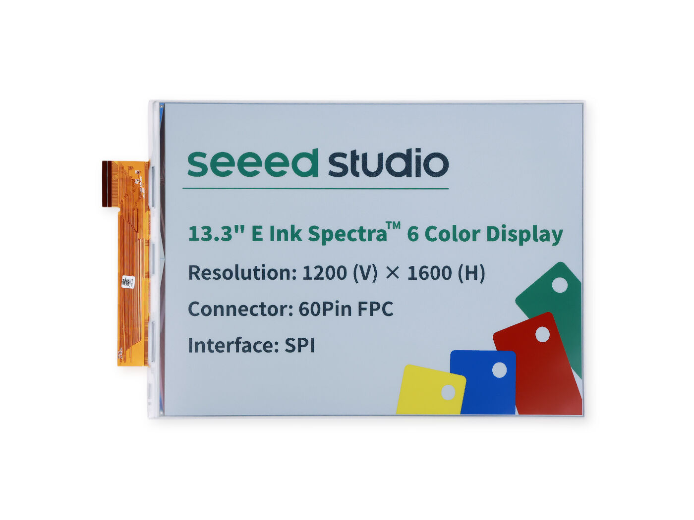 13.3” E6 - QSPI - 1600*1200 – 150PPI墨水屏