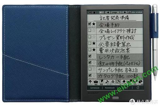 夏普Sharp WG-PN1的电子墨水屏“手账本”：能写不能读，却比Kindle还贵